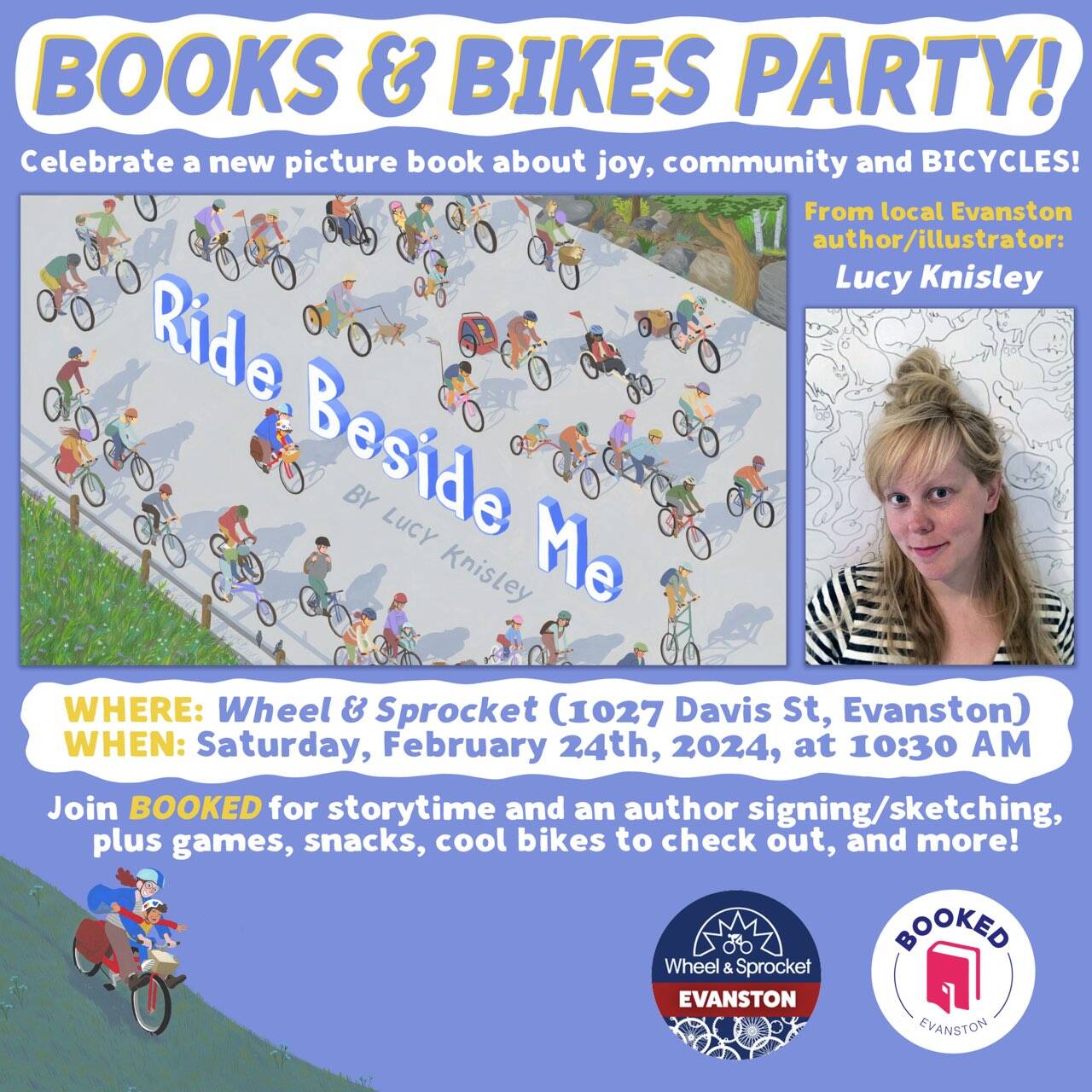 Books & Bikes Party with Author/Illustrator Lucy Knisley at Wheel