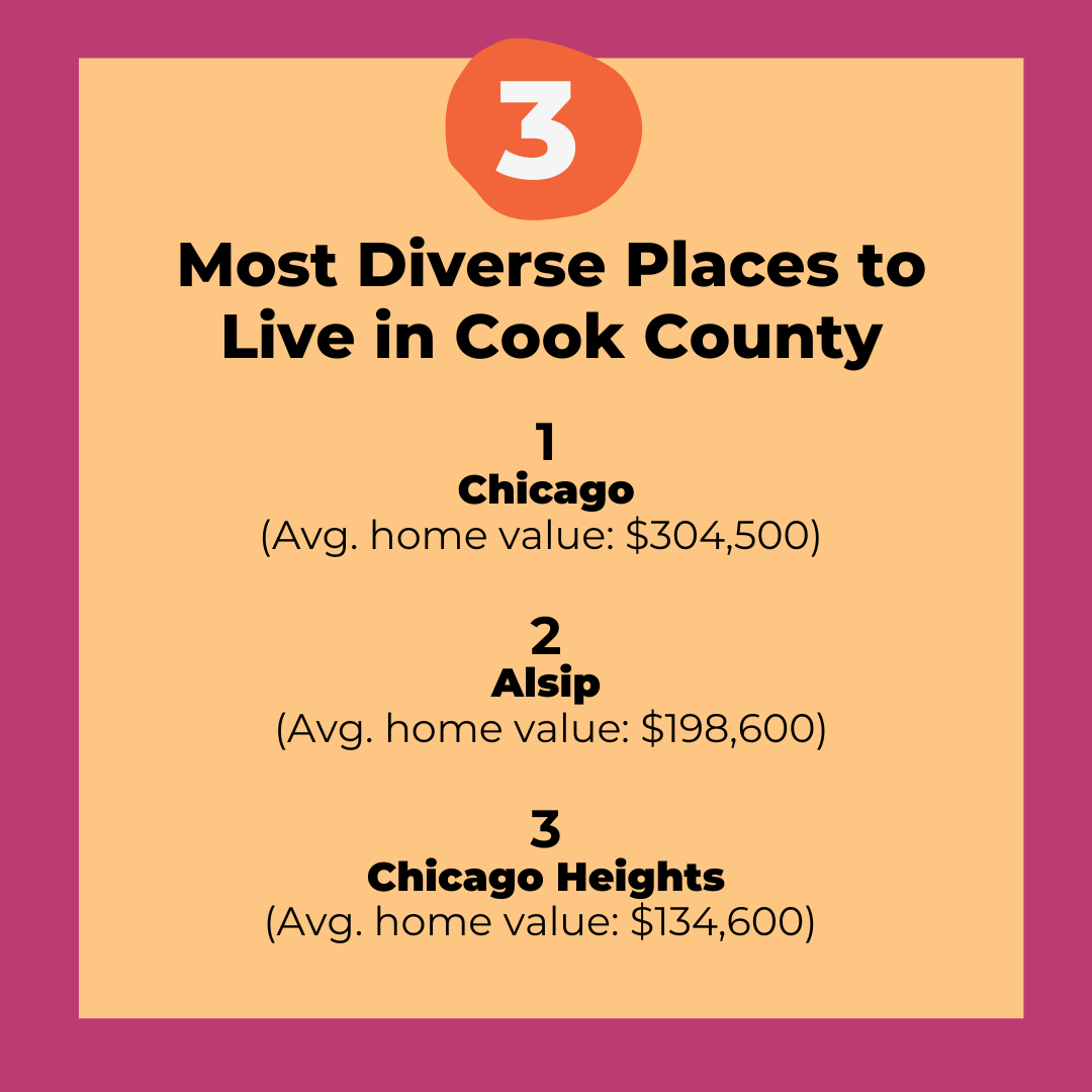 Most Diverse Places to Live in Cook County 2024