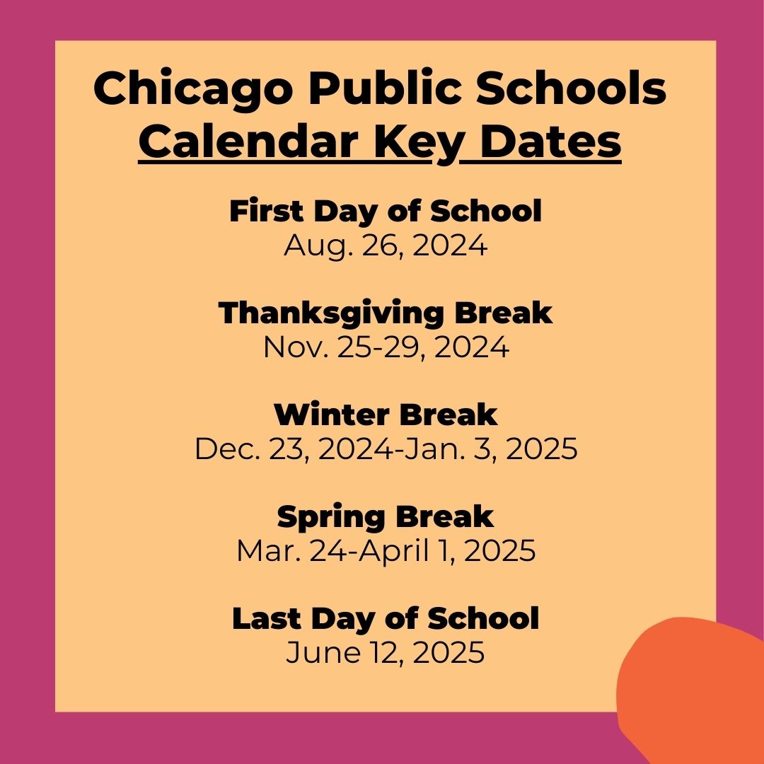 2024-2025 Chicago Public Schools Calendar - Chicago Parent