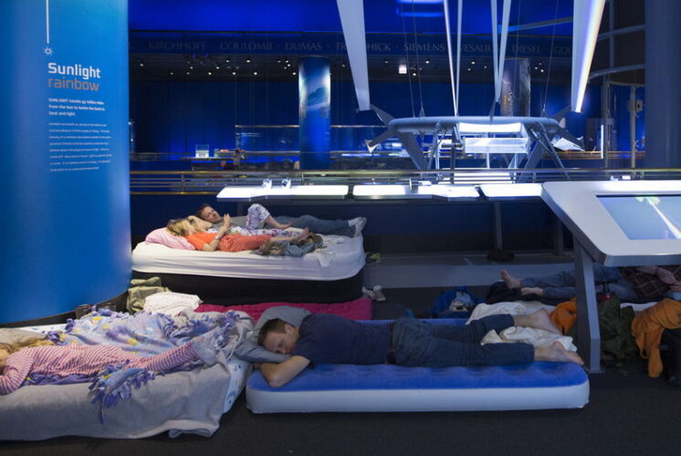 Snoozeum at Griffin Museum of Science and Industry